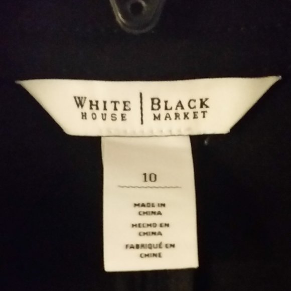 White House Black Market Black Jacket sz10 - Picture 3 of 3